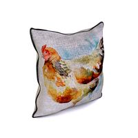 Voyage Cushion - Chicken -Piped Pillow
