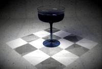 Margarita Glass with tinted faint paint