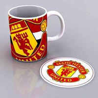 Manchester United Big Crest Mug and Mat