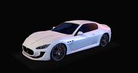Maserati Gran Turismo Low Poly