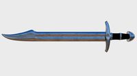 Falchion Sword - Game Ready