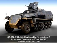 SDKFZ 251 10 - Ausf C - Hanomag Half-track - 23PD