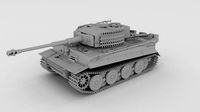 Panzer Tiger Tank Clay