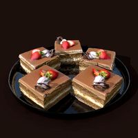 plate with cake