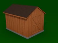 Garden Shed 3D Model