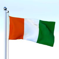 Animated Cote dIvoire Flag