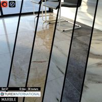 TUREX INTERNATIONAL Marble Tiles Set