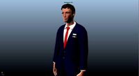 Airhostess male - Animated