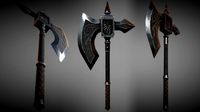 Metal Battle Axe 01