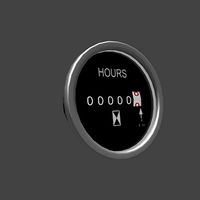 Heavy machine work time gauge