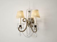 Ralph Lauren Adrianna double sconce in antique silverleaf RL2231
