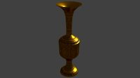 Metal Vaze Low Poly