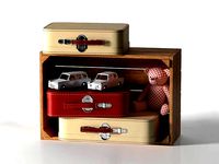 Crate Box with Toys and Small Briefcases