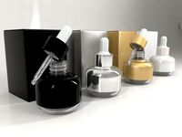 4 Cosmetic Bottle - Dropper and Box