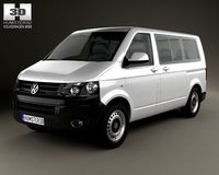 Volkswagen Transporter T5 Kombi 2010 3D Model
