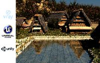 Shirakawago Village Set