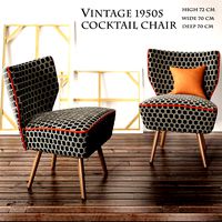 Vintage 1950s Bartholomew Cocktail Chair