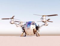 Cargo QuadCopter sci fi 3d model vray