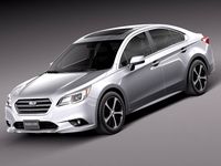 Subaru Legacy 2015 3D Model