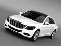 Mercedes Benz S 500 Plug In Hybrid W222 2013 3D Model