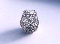 Vase low bulky helix with entangled lattice | 3D