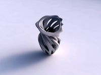 Vase inside a funnel vase with intersection through cuts pimp up top | 3D