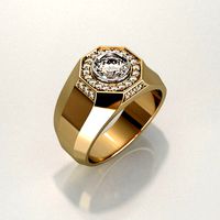 Mens ring 008 | 3D