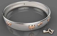 Bracelet copy Tiffany end Co key | 3D