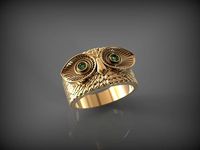 Owl Ring 1 | 3D