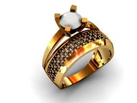 solitaire ring jewellry | 3D