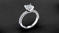 Engagement Ring Model 0006 | 3D