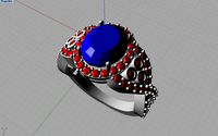 Ring with an oval 001 | 3D