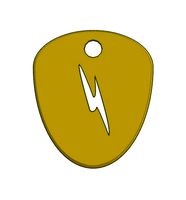 GUITAR PICK TRUNDERBOLT 080 mm | 3D