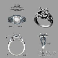 Ring Simona 2 ct | 3D