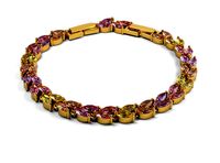 Bracelet with marquis and two locks | 3D