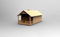 3D Wodden Cottage Printable | 3D