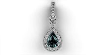 Skye Aquamarine Pendant | 3D