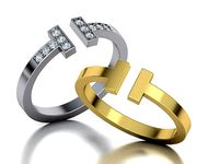 T ring tiffany printable 3dmodel | 3D