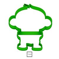 Monkey Baby in diaper cookie cutter for professional | 3D