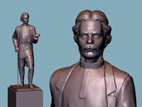 Maksim Gorky statue | 3D