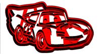McQueen from CARS 3 cookie cutter with intricate detail | 3D