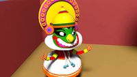 Kathakali south indian danceform  Toy | 3D