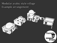 Modular arabic village | 3D