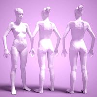 A-Pose Girl Nude | 3D
