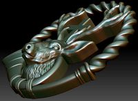 Deer with cross | 3D