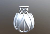 Lobed Bottle Vase | 3D