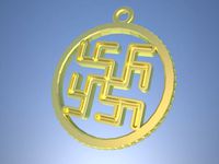 Slavic pagan amulet Cvetok Paportnika | 3D