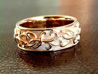 Thistle wedding rings - original | 3D