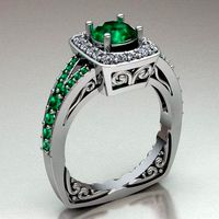 solitary ring women | 3D