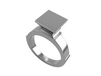 Jewelry Silver Ring Lines Design 3D print model-0006 | 3D